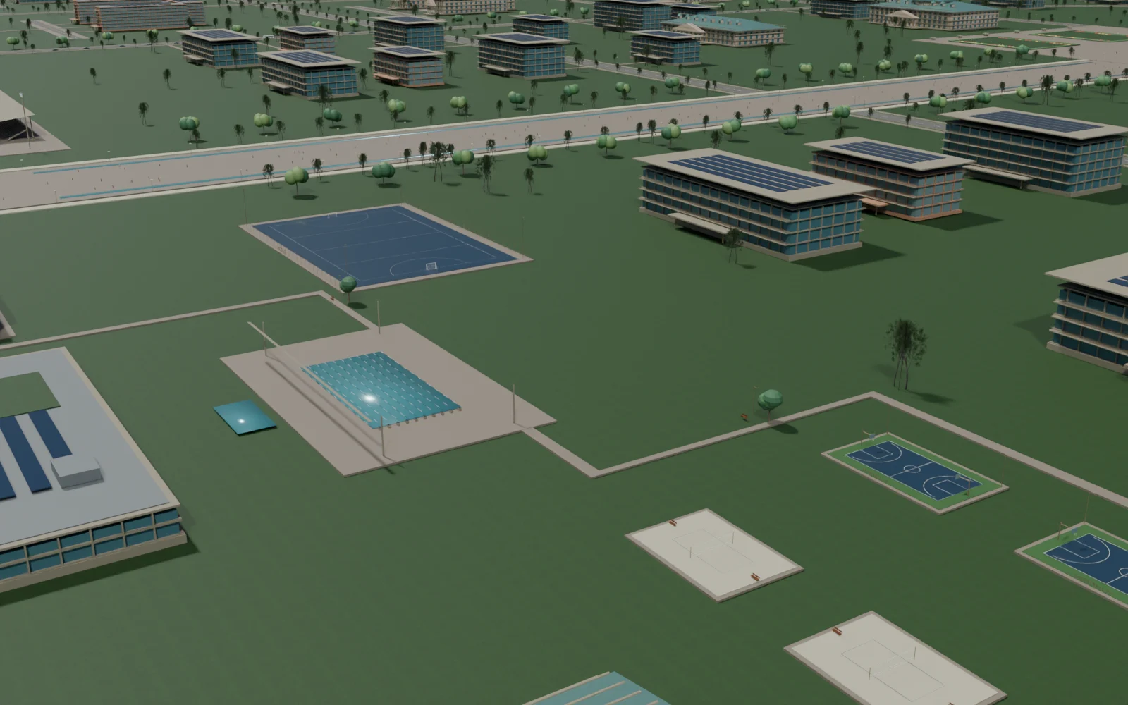 More ways to play — actual NeoBharat Blender model, exterior design study